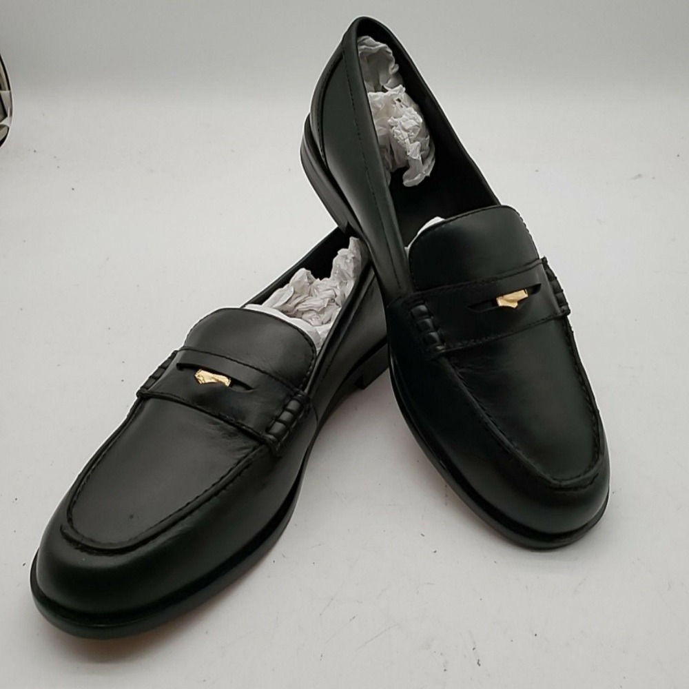 Madden Shoes Mens Size 10.5 Black Leather Slip On Oxford Dress Formal NX647